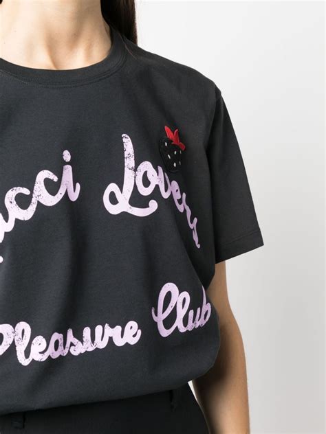 gucci lovers pleasure club|Cotton shirt with embroidery in Blue Ready.